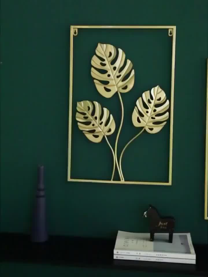 Eyre Dinding Besi Sofa Ruang Tamu Kreatif Modern Latar Belakang Dinding Hiasan Dinding Bunga Dan Hiasan Dinding Daun Kerajinan Logam Iron Wall Modern Creative Living Room Sofa Background Wall Hanging Flower and Leaf Wall Hanging Metal Crafts