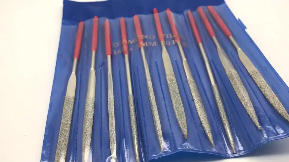 Alat Kikir Diamond Alat Kikir Besi Set 10 Pcs 3x140 mm Kikir Flat Rata Segitiga