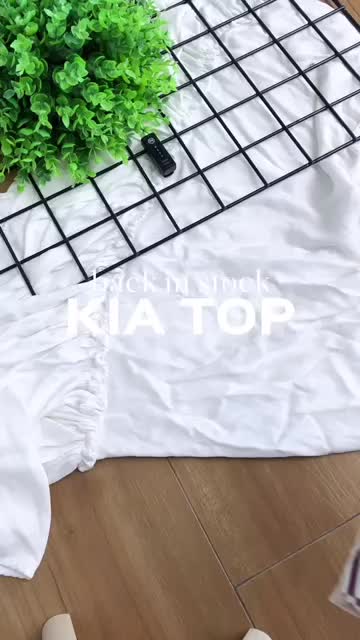 Kieaa Top // Atasan Anak Perempuan Bahan CVC Salur usia 1-5thn