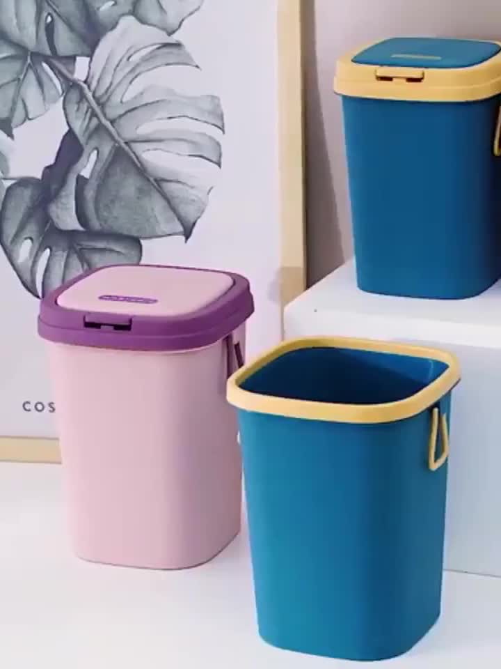 Tempat Sampah Tertutup Tong Sampah Kamar Bahan Plastik Kapasitas Besar