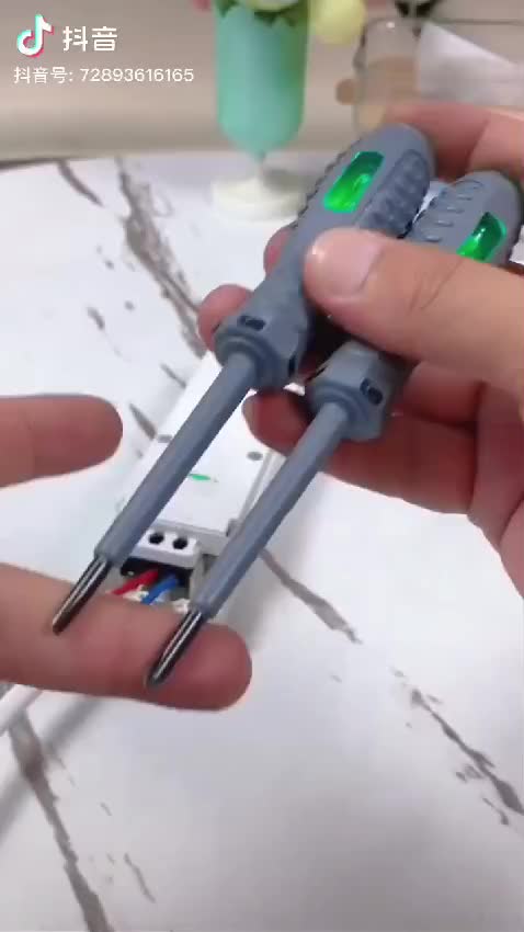( MY ACC ) Obeng Testpen Bolak Balik Tespen Test Pen Tes Pen Induksi Min Plus 2 Dual LED Alat Deteksi Cek Ukur Kabel Putus Tester Arus Listrik