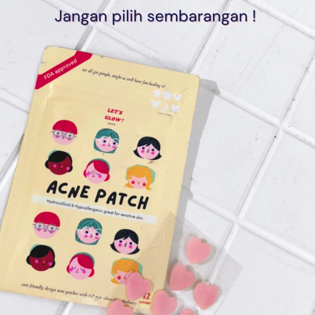 [BPOM] HYDROCOLLOID ACNE PATCH COLORFUL MURAH LETS GLOW GROUP Menyembuhkan Berjerawat Memudarkan Facial Wajah Treatment STIKER JERAWAT LUCU ANAK