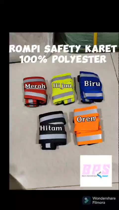 Rompi Safety Proyek V Karet Rekflektif/Safety Vest Guard Reflective Glow In The Dark Scotlight/Rompi Bangunan V Scotlet Elastis