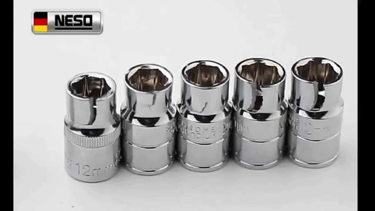 NESO Mata Kunci Socket 1/2 Inch 8-24mm Sock Bahan Chrome Vanadium Alat Perkakas Sock Spanner ND
