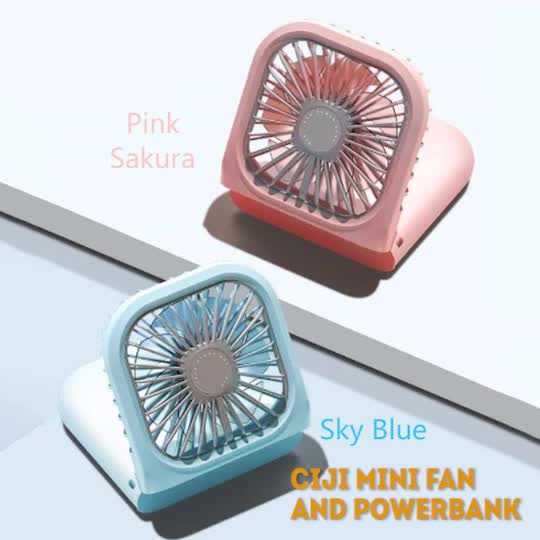 CIJI CJMF-FP Mini Fan Portable Multifungsi + Powerbank 3000mAh Angin Kipas