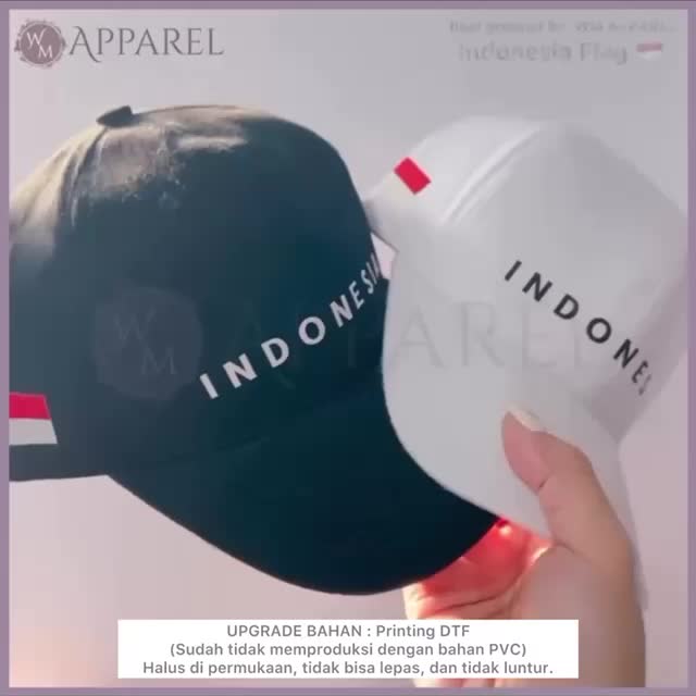 WM APPAREL Topi baseball Indonesia Flag 17 Agustus 2021 Graphic Premium quality fabric Anak Dewasa