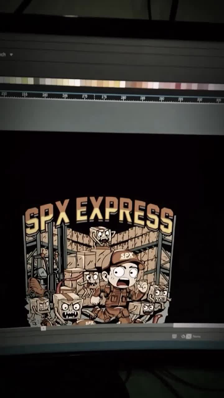 Kaos kurir spx tshirt custom Combed