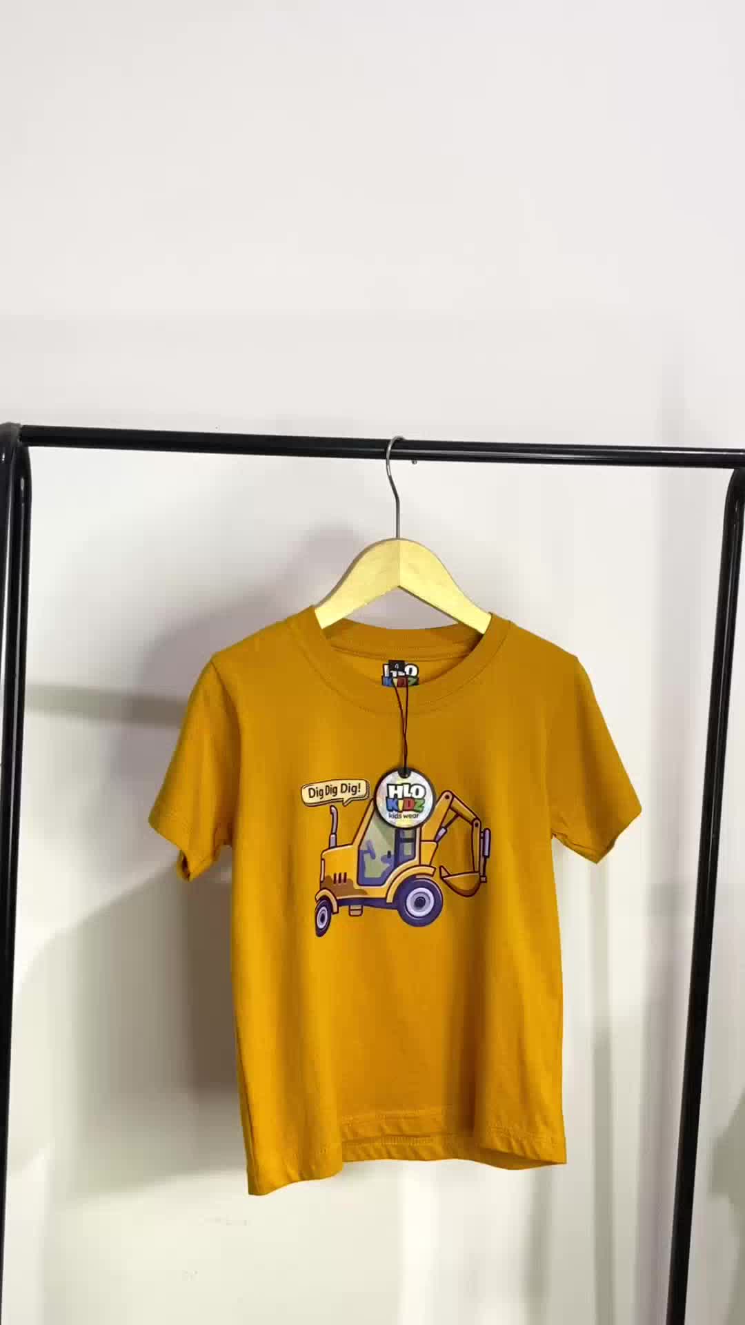18 WARNA COTTON COMBED 30S BAJU KAOS DISTRO ANAK LAKI-LAKI COWOK & PEREMPUAN CEWEK UNISEX LENGAN PENDEK KATUN PREMIUM HLO KIDZ KIDSWEAR CASUAL DAILY OUTDOOR MURAH GAMBAR BEGO ESKAVATOR EXCAVATOR BACKHOE VIRAL CASUAL