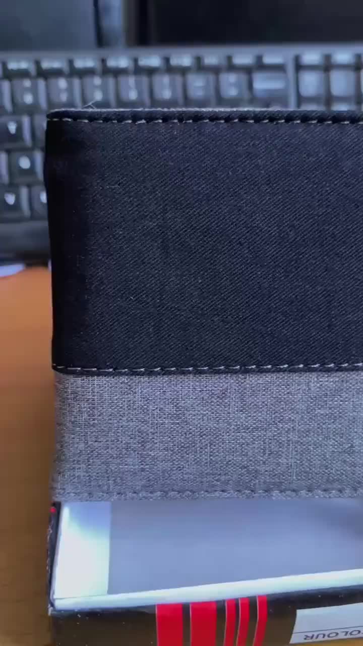 {RAHAYU KUDUS} Dompet Pria Nama Bahan Kanvas  Polos Tebal Free BOX