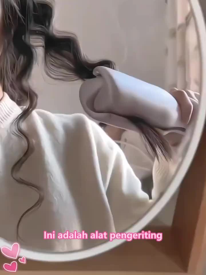 【Domi Toko】Alat pengeriting rambut Catokan Rambut Keriting 42mm Beach Wave Mermaid Egg Roll Curly Gelombang untuk Alat Catok