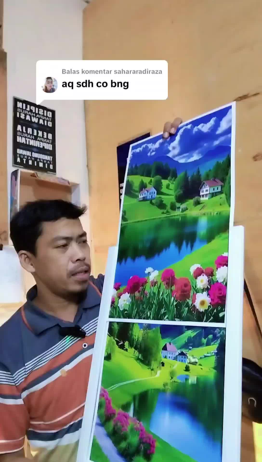 Background Konten Video Affiliate Tidak Tampil Muka Tema Live Streaming Ukuran A3+ (320x485 ) Art Paper 310gr Tebal Kualitas Gambar HD Bisa Pilih Gambar Minimal Order 5 pcs