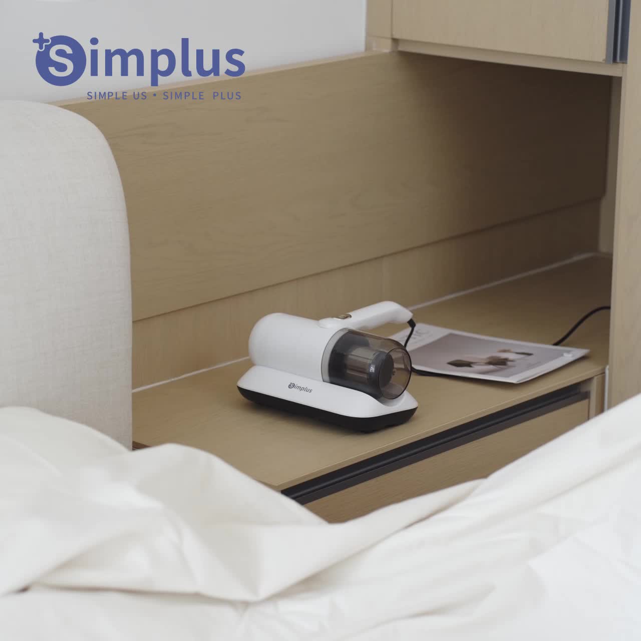 Simplus Vacuum Cleaner Penghilang Tungau 15000Pa Low Watt Peralatan Penyedot Debu Garansi 1 Tahun CMYH004