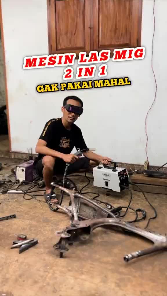 MIG+MMA Mesin las mig Listrik trafo las welding inverter las Tanpa Gas Travo Inverter MIG 250 mesin las mesin trafo las welding travo las Logam mesin las