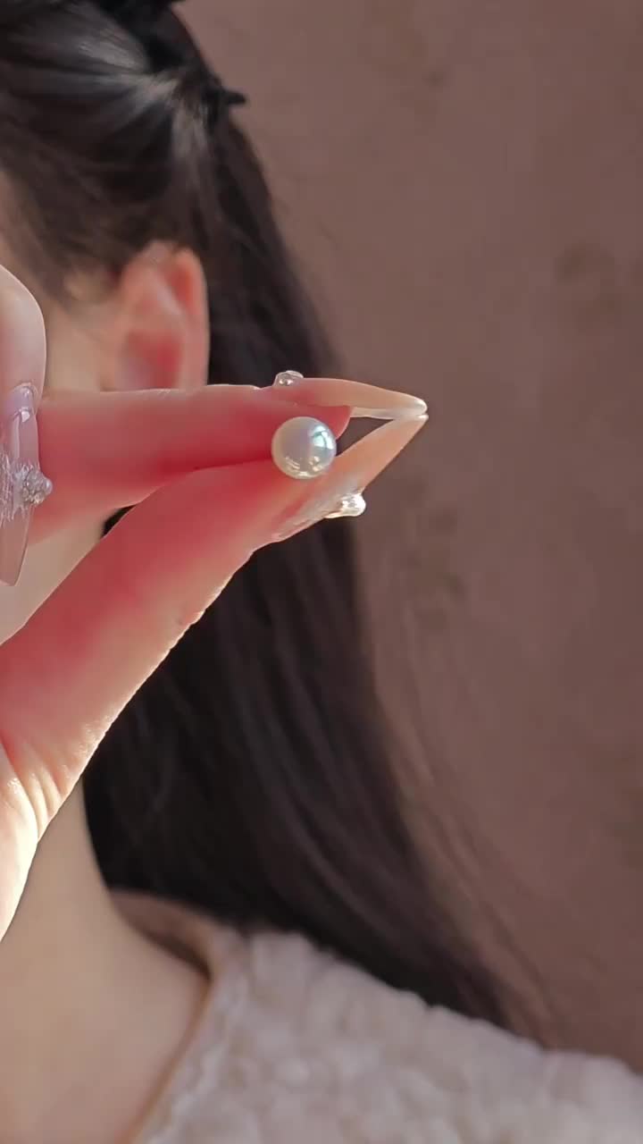 Anting Mutiara Tusuk Stud Giwang 4mm-10mm  Anti Alergi & Tahan Karat synthetic pearl