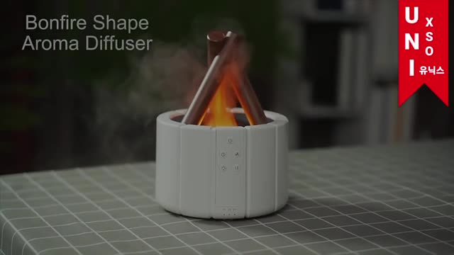 Unixso Bonfire Diffuser Humidifier Ultrasonic Aromatherapy Api Unggun Pelembab Ruangan Kamar Udara Remote Air