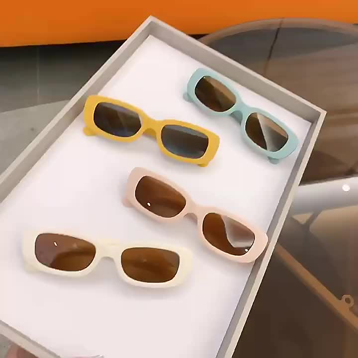 Kacamata Hitam Anak Lucu Bingkai Lonjong Lensa Hitam & Coklat Perlindungan UV Fashionable Plastik Ringan Nyaman Seharian