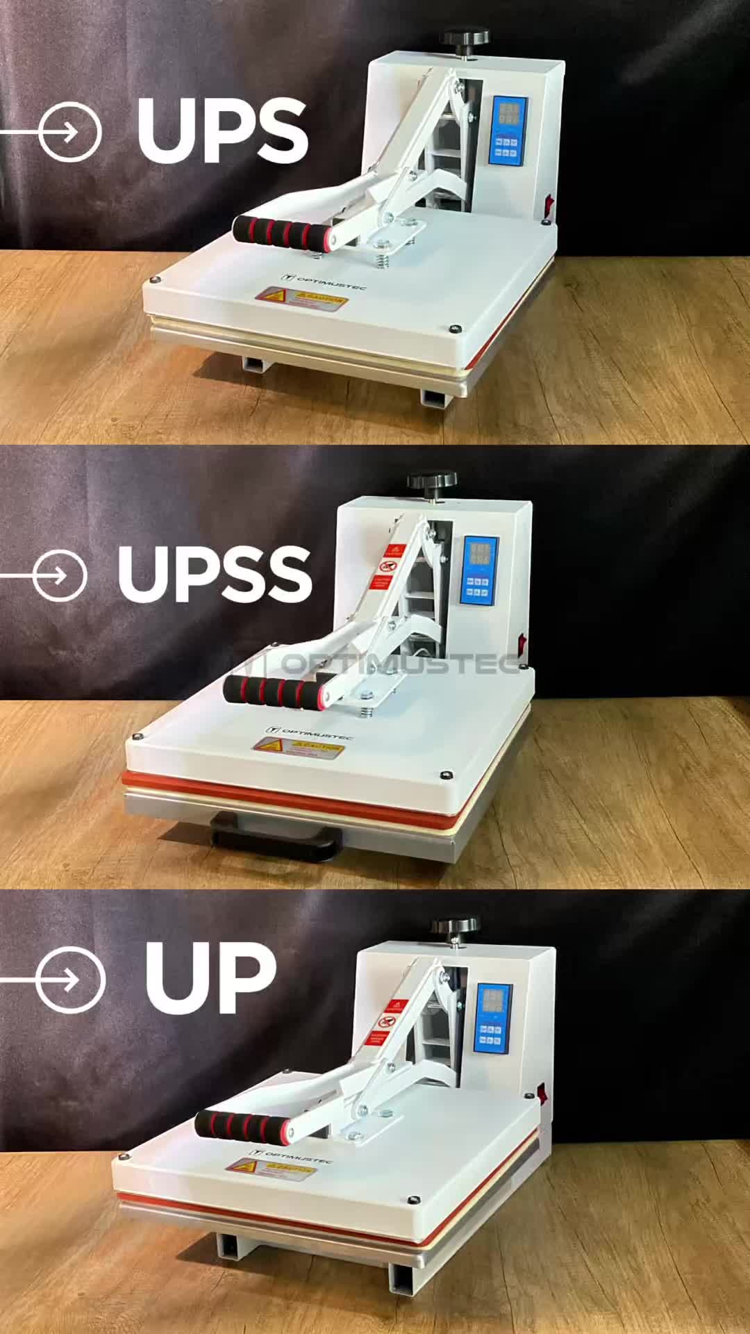 OPTIMUSTEC Mesin Press Sablon Kaos 38x38 600 Watt All Varian