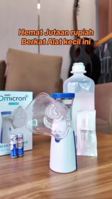 Nebulizer Portable Alat Bantu Penapasan / Alat Nebulizer Anak / Nebulizer / Vapor Asthma Inhaler / Gerapi Pernafasan Nebulizer Asma / Cocok untuk anak Dewasa Asli uap batuk pilek ( alatnya saja )