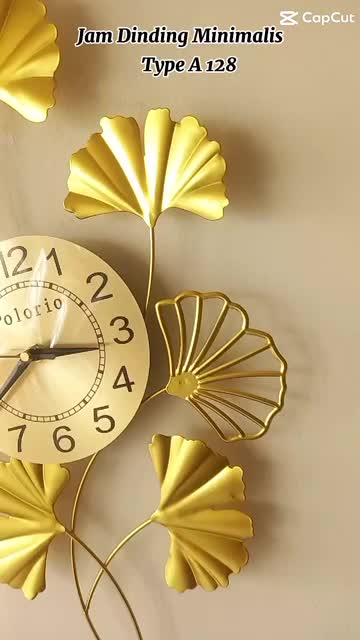 Jam Dinding Minimalis Polorio Type A128 - UK 55cm x 35cm - Bahan Metalglass
