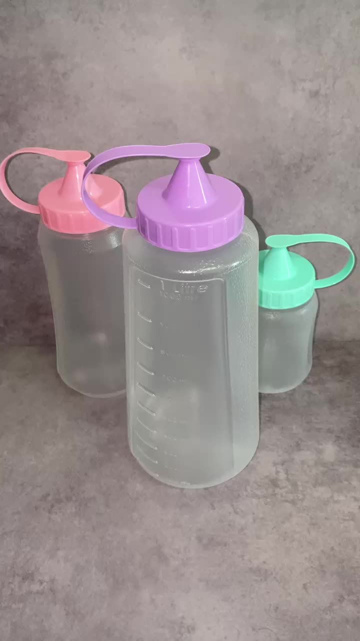 Wadah Botol Multifungsi Kecap Saos Minyak Leak-Proof 3 Ukuran Bahan Plastik BPA Free Food Grade