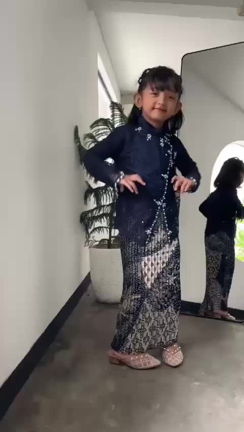 Setelan Kebaya Anak Perempuan Fashion Rok Motif - Kebaya Wisudah Anak Terbaru - Kebaya Anak Janggan Kids