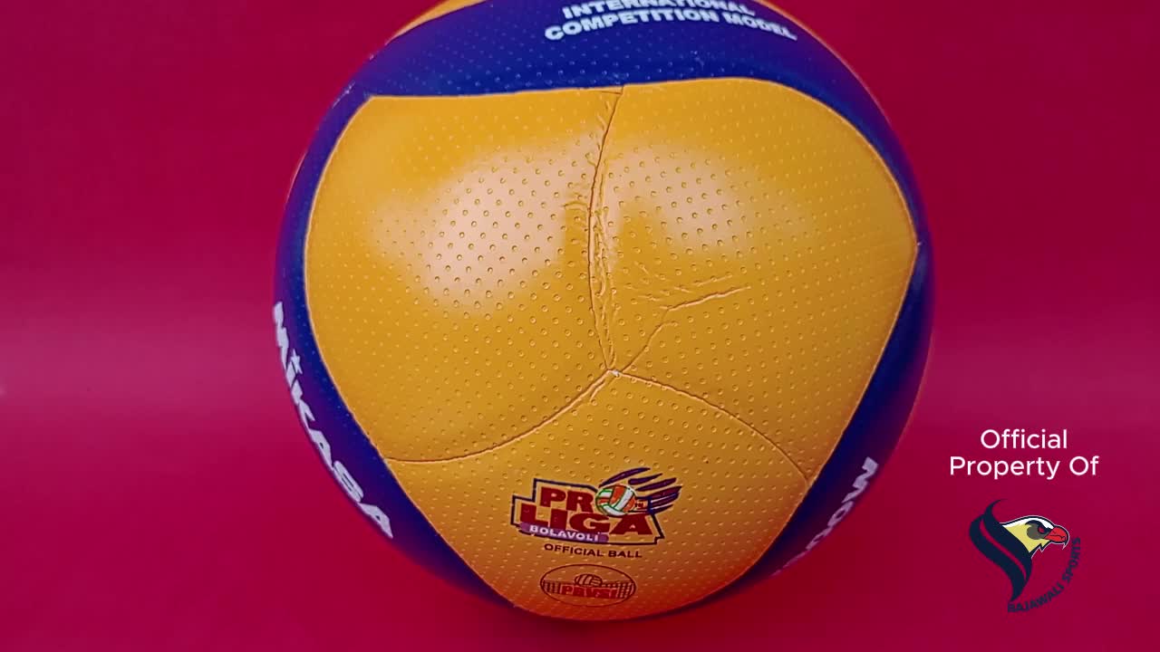 Bola Voli MIKASA V300W Glossy Bintik Bola Voly Empuk Super Premium Volly Ball