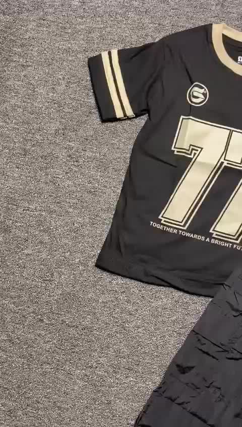 Fourstreetkids Setelan Kaos Baseball Celana Dusky Crinkle Panjang Fashion