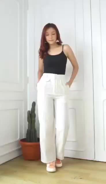 oro pants salur terbaru | celana kulot panjang wanita | celana oro pants stripe bangkok | loose pants highwaist premium