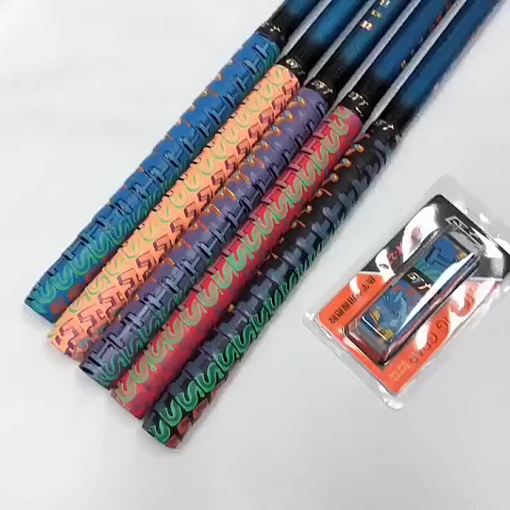 1.5m Fishing Rod Sweatband Waterproof Racket Handle Grips Fishing Rod Grip Anti-slip Tape Camouflage Color Fishing Accesorios Handle Insulation Non-slip Sweat-absorbent Belt Heat Shrink