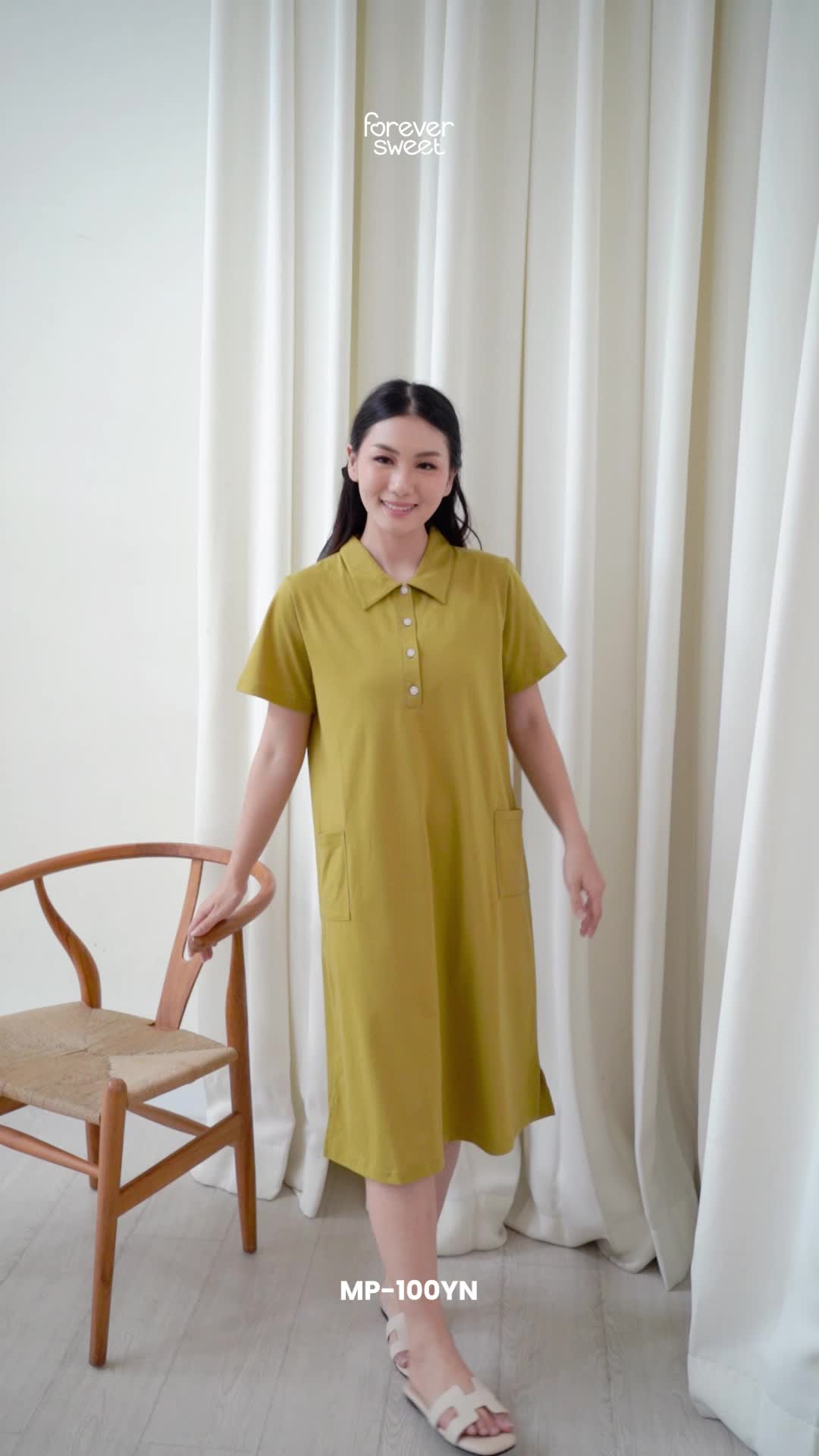 FOREVER SWEET Daster Kekinian Home Dress Sakura Series Busui Cantik Nyaman Wanita Kancing Tidur Dewasa Rayon Piyama