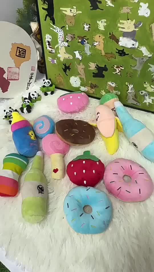 Mainan Gigit Bunyi "FRUIT" Dog Chew Squeaky Toys