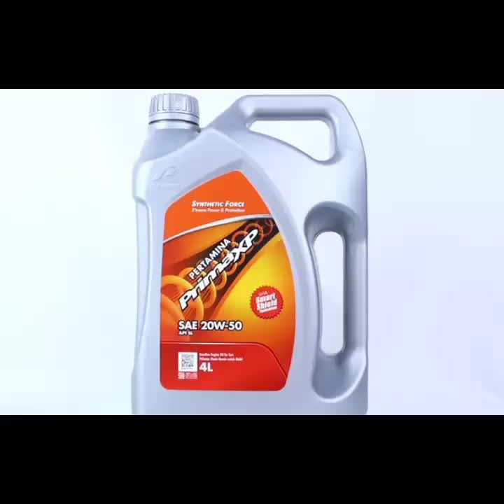 Pertamina Prima XP SAE 20W-50 4 Liter API SL Oli Mobil Mesin Bensin Pelumas Synthetic Smart Shield Technology Original