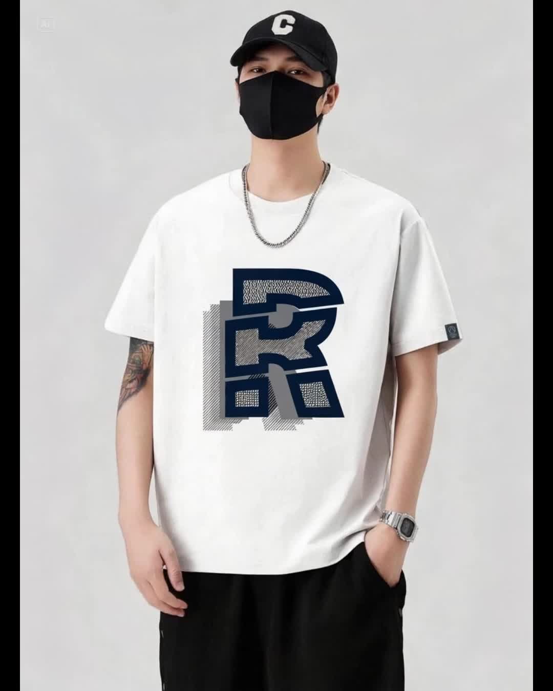 Baju kaos pria dan wanita bahan catton combed 24s sablon print DTF GAMBAR R