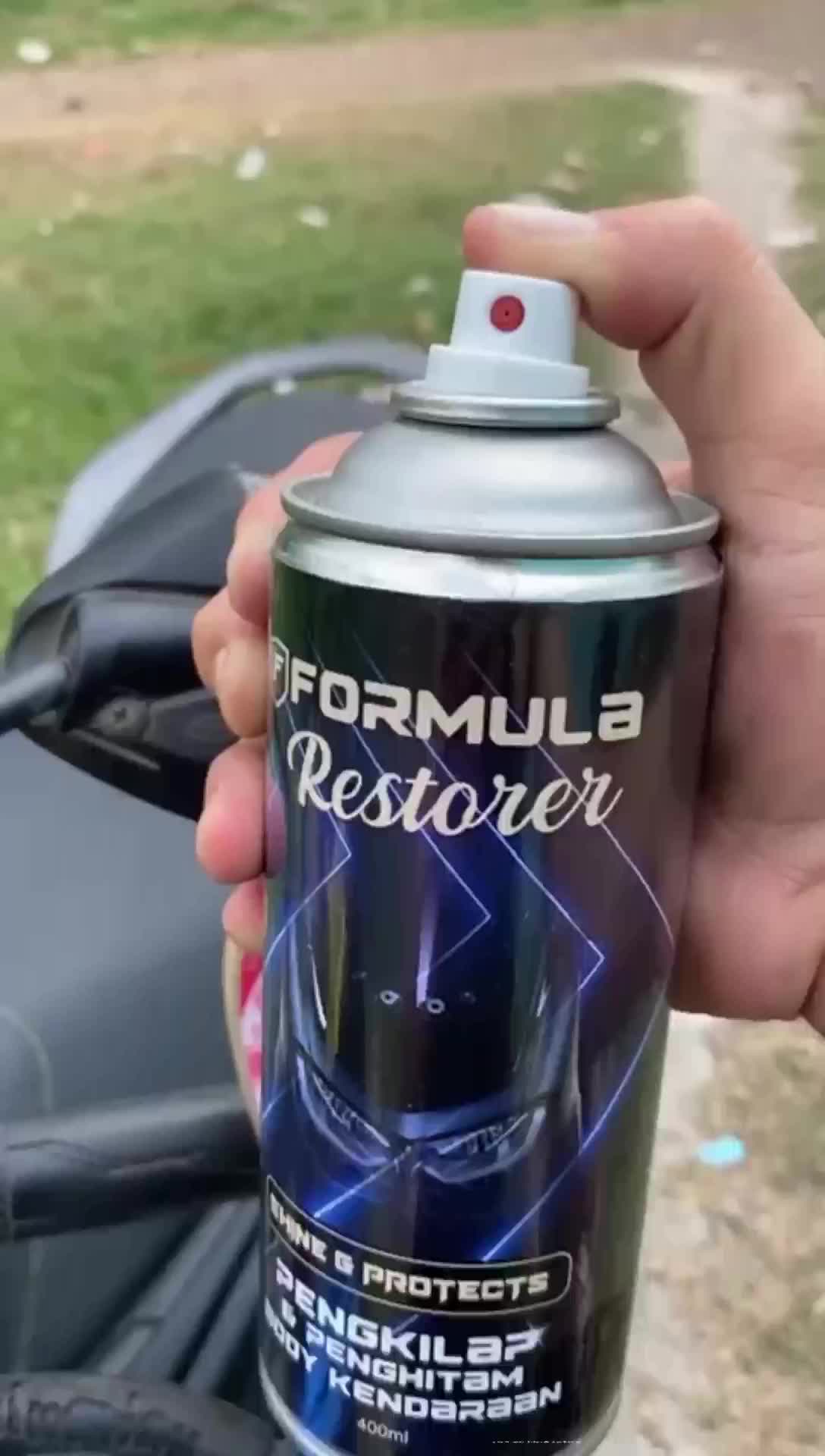 Formula Restorer Pengkilap & Penghitam Body Motor - Perlindungan & Kilap Tahan Lama dengan Silicone Premium & Efeek Hydrophobic - Baret Kendaraan