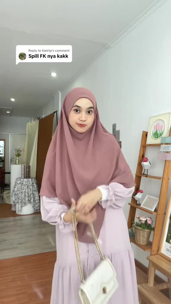 Maslaha Niqab l New French Khimar l Daily French Khimar Crinkle Airflow Free Cadar | Niqab Jilbab Syari Muslim Jilbab Kerudung Instan
