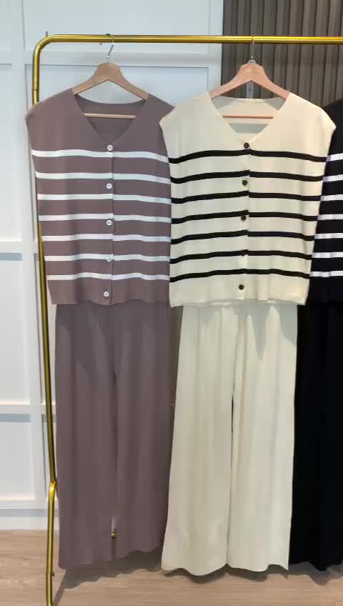 SET7046 Friday Set Short Sleeve Loose Top n Pants