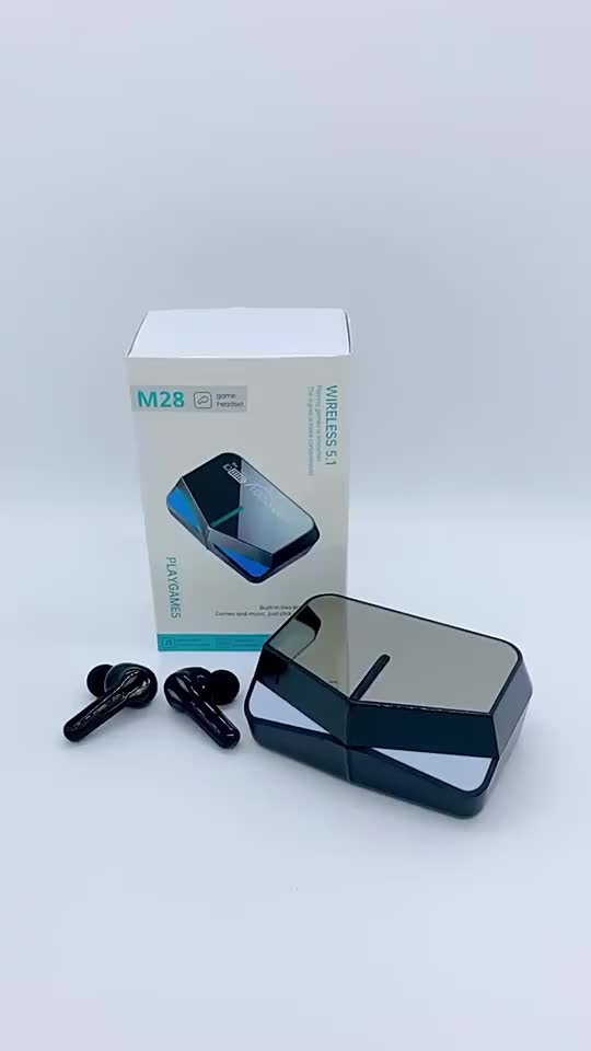 MOCHO Headset Bluetooth Gaming TWS M28 Dual Mode BT V5.1 LED Smart Display