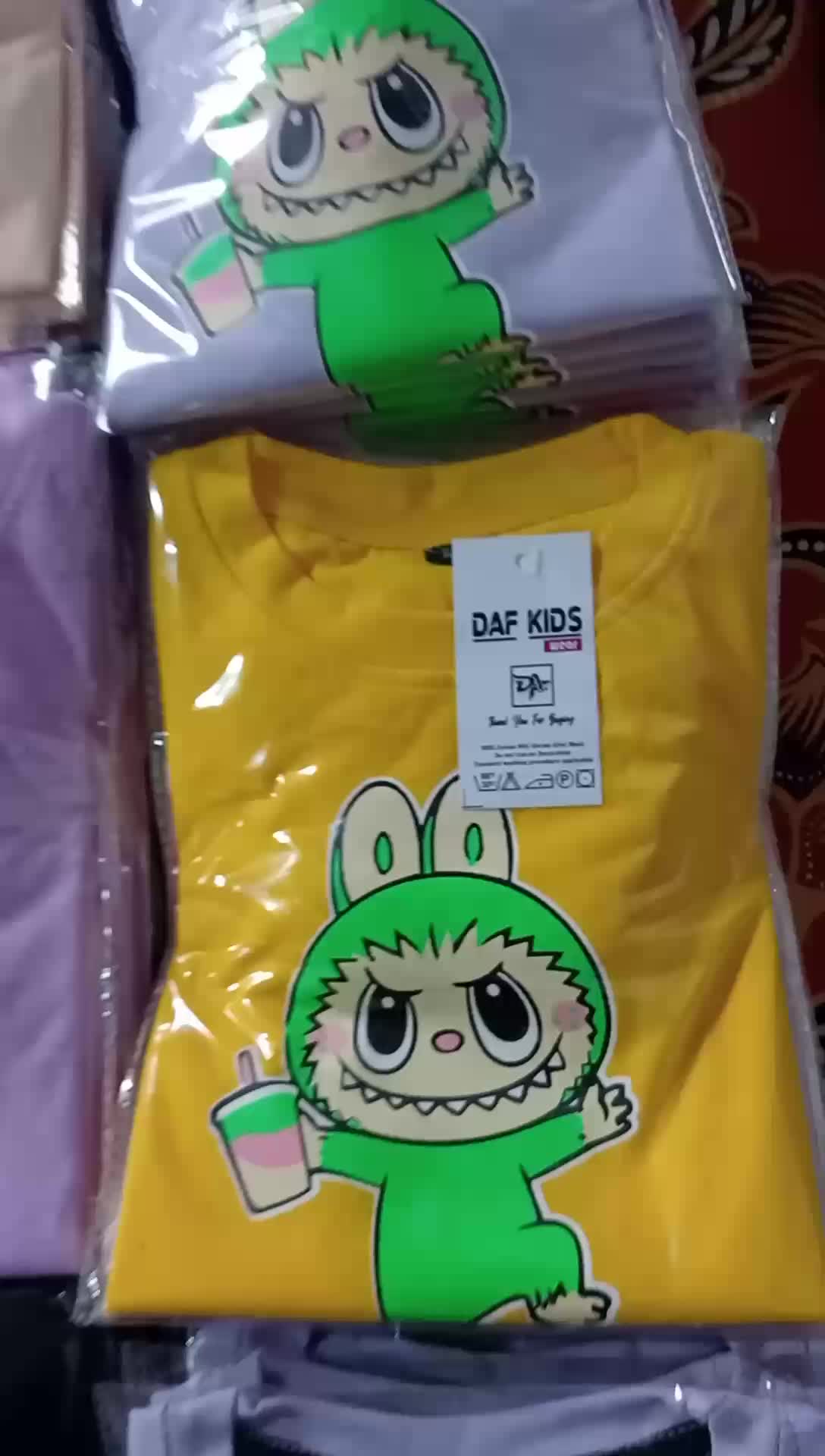 kaos anak labubu kaos anak kekinian