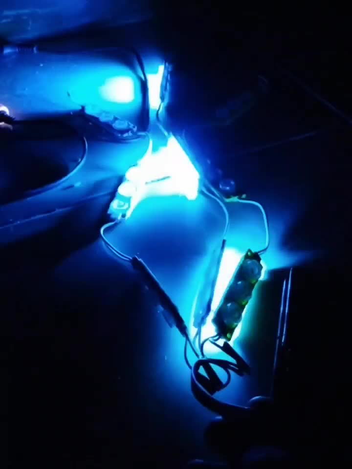 modul lampu layangan RGB 4 kabel  lampu 3 mata 9