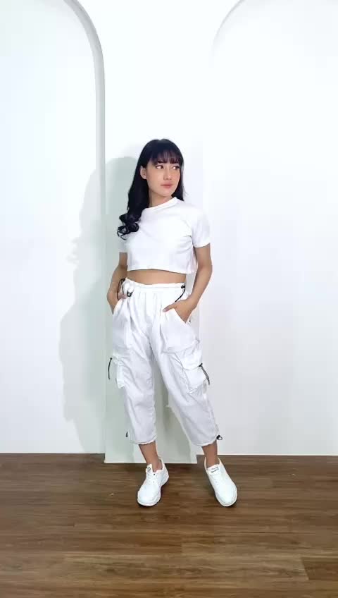 bootloop - celana cargo parasut 7/8 wanita