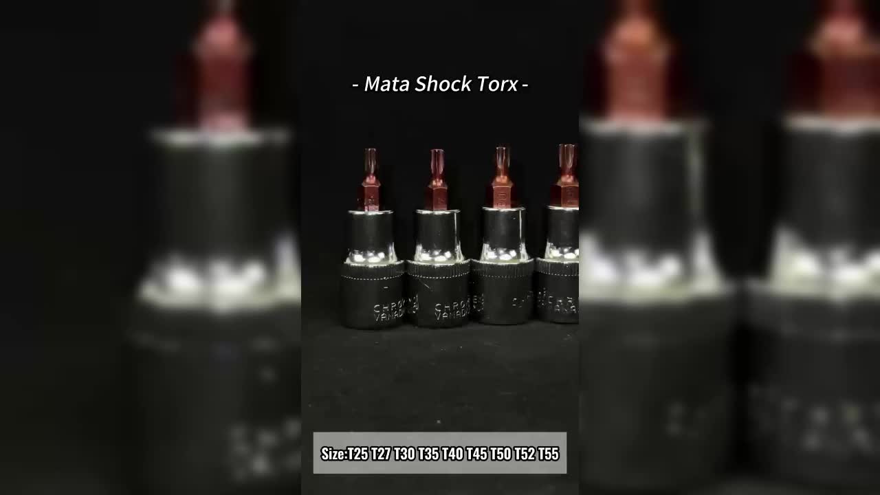 JLD Soket Bintang Torx Impact 1/2 Mata Kunci Shock T25 T27 T30 T35 T40 T45 T50 T52 T55 Buat Buka Honda Yamaha T40-untuk cakram Honda T50-untuk cakram Yamaha