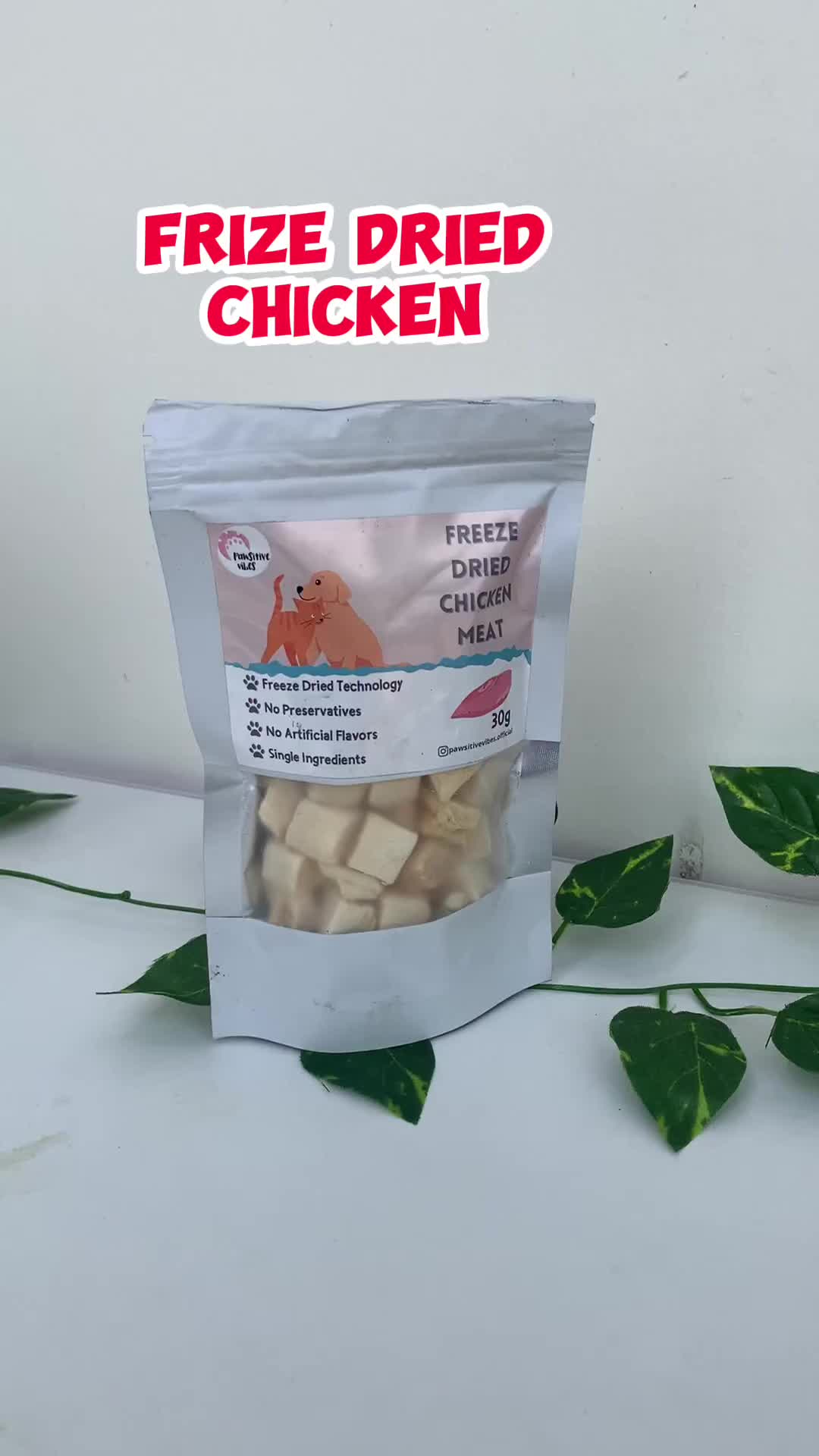 Freeze Dried Chicken Cubes & Egg Yolk - Snack Dada Ayam dan Kuning Telur Kering  Dadu Cemilan Anjing Kucing Hamster Sugar Glider