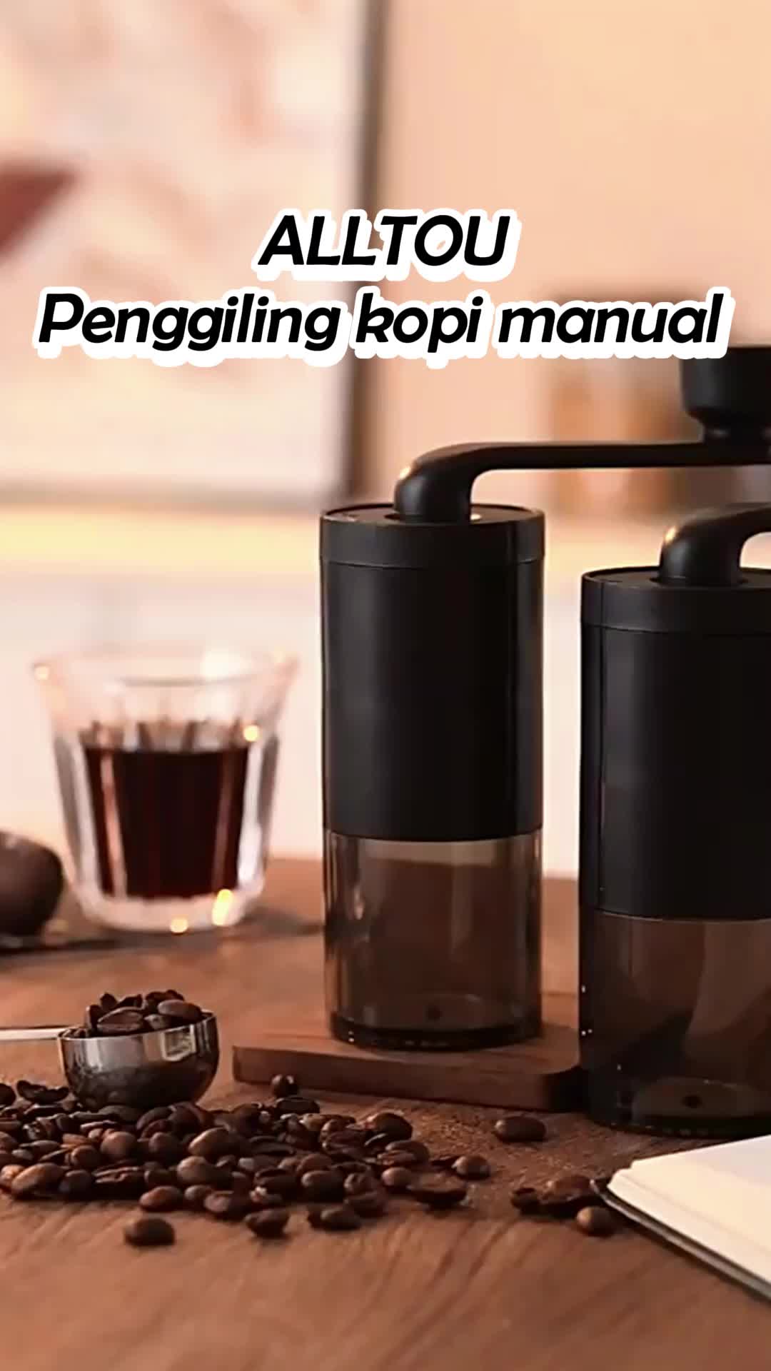 ALLTOU Penggiling kopi 1300mAh Otomatis Coffee Grinder Mesin