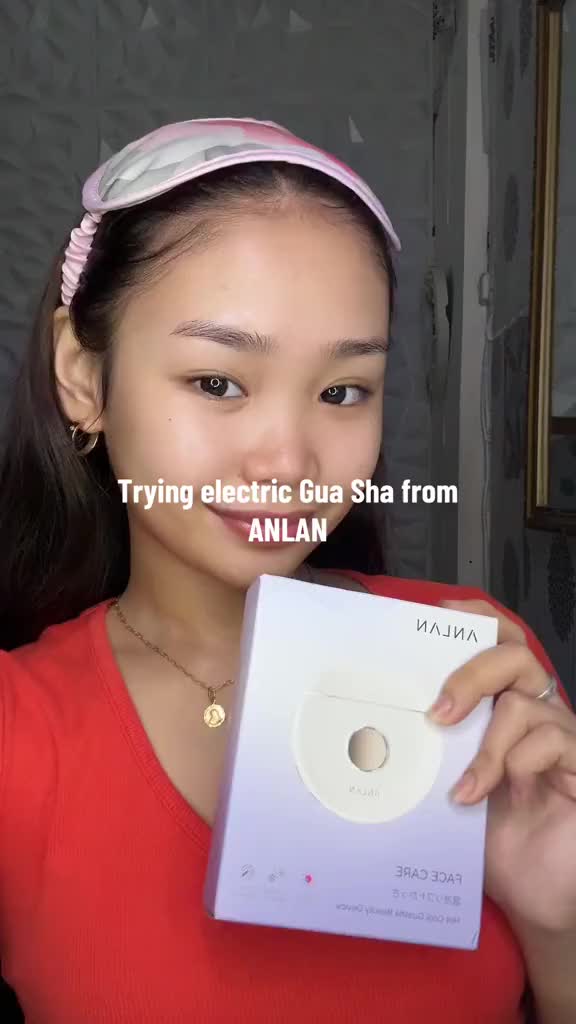 Anlan Guasha Facial Massager Alat Pijat Wajah Multifungsi Gua Sha Alat Pijat Elektrik Face Massage