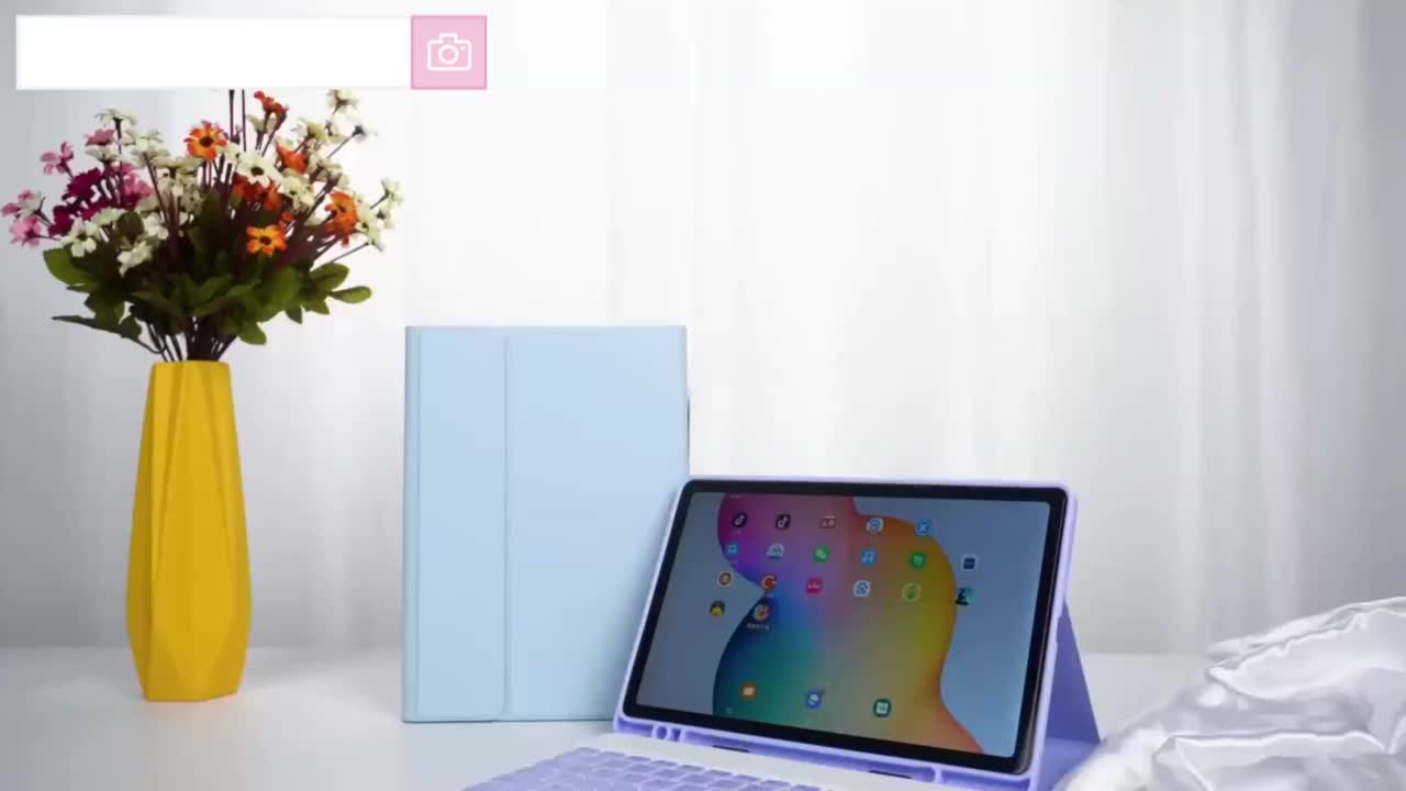 Book Cover Kompatibel Untuk Xiaomi Redmi Pad SE 11 Inch 2023 Flip Case Keyboard Mouse Set