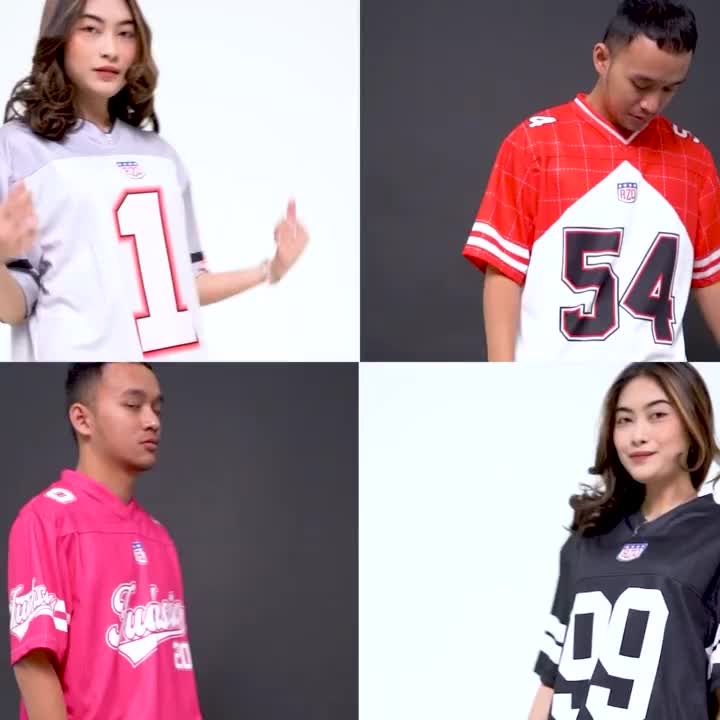 RZQ / 60 / NUMBER SERIES / Streetwear / Jersey / Oversize / Boxy Fit / Retro / Vintage / Music / Musik / Rugby / y2k / Bloke Core / Korea / nfl / Band / Hockey
