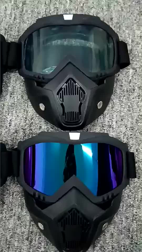 Kacamata Goggles Mask Motor Retro Windproof kacamata helm motor cross trail bogo