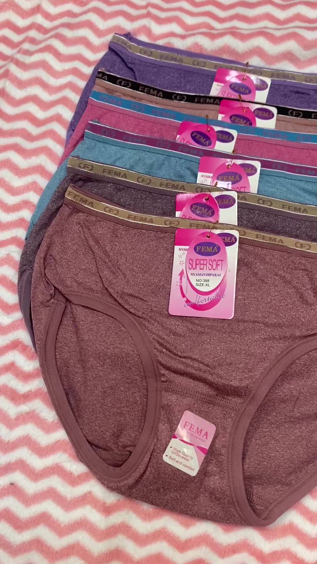 12 pcs celana dalam CD wanita FEMA KATUN SEMBUR dewasa remaja SIZE L XL XXL max BB 80 kg