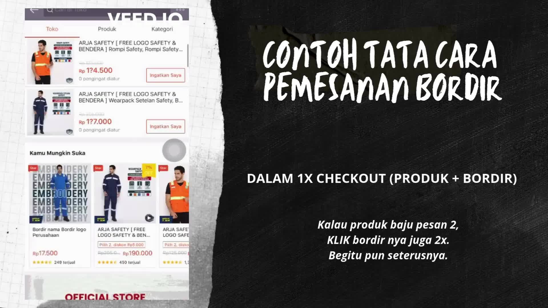 Bordir Nama-Bordir Logo-Custom Bordir