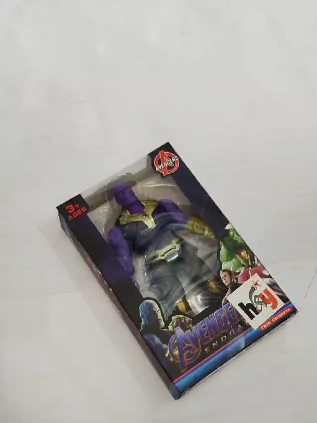 Mainan Anak MARVEL ACTION FIGURE  Avenger 5 Robot Karakter Super Hero Nyala Lampu